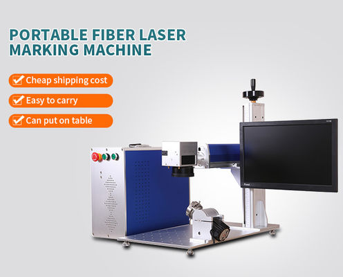 Industrial AC110V Portable Fiber Laser Marking Machine CE Certification